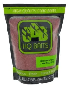 Strategy Winkel 30 CBB HQ Baits Red Mystery Pellet 1kg