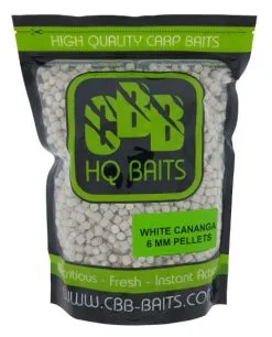 CBB HQ Baits White Cananga Pellet 1kg -Strategy Winkel CBB Baits White Cananga 6mm pellets CP1006 1