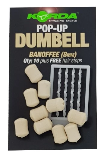 Korda Pop-Up Dumbell Banoffee 8mm 3 Korda Pop-Up Dumbell Banoffee 8mm