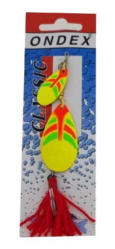 ONDEX Tandem Spinner 'Fire Tiger' 3/5 - 9 Gram 3 ONDEX Tandem Spinner 'Fire Tiger' 3/5 - 9 Gram
