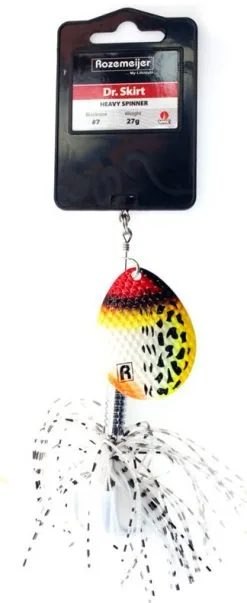 Rozemeyer Dr. Skirt Heavy Spinner 27gr Blade #7 7 Rozemeyer Dr. Skirt Heavy Spinner 27gr Blade #7 -Strategy Winkel Rozemeijer Dr Skirt heavy Spinner 27 gram Speckled Red Head 64101