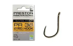 PRESTON INNOVATIONS PR36 Preston Eyed Hook For Hair Rigging 10pcs